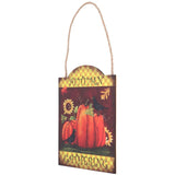 Pumpkin Turkey Pattern Wooden Hanging Board Sign with LED Light for Indoor Outdoor Thanksgiving In Australia - Darrahopens
