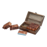 Wooden Rubber Stamp DIY Alphabet Number Symbols Stamp Set with Storage Box for Children