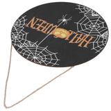 Halloween Spider Web Pattern Wooden Welcome Sign Decorative Hanging Board for Indoor OutdoorWithout Bow In Australia - Darrahopens
