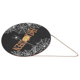 Halloween Spider Web Pattern Wooden Welcome Sign Decorative Hanging Board for Indoor OutdoorWithout Bow In Australia - Darrahopens