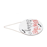 Spider Bat Design Wooden Welcome Sign Hanging Front Door Sign Board for Home FestivalWithout Bowknot
