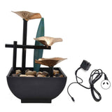 Wrought Iron Flowing Water Ornaments Fountain Feng Shui Ornaments for Home TV Cabinet Office DecorationAU Plug AC220-240V In Australia - Darrahopens