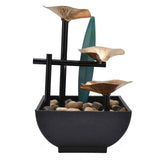 Wrought Iron Flowing Water Ornaments Fountain Feng Shui Ornaments for Home TV Cabinet Office DecorationAU Plug AC220-240V In Australia - Darrahopens