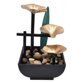 Wrought Iron Flowing Water Ornaments Fountain Feng Shui Ornaments for Home TV Cabinet Office DecorationAU Plug AC220-240V In Australia - Darrahopens