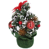 Artificial Christmas Tree Mini Exquisite Cute Bright Colors Desktop Innovative Christmas Tree OrnamentsRed In Australia - Darrahopens