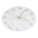 Simple Marble Wall Clock Fashion Cracked Acrylic Material UV Printing Clock Living Room Decoration In Australia - Darrahopens
