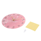 Innovative Pink Wall Clock Acrylic UV Printing Clock for Living Room Home Bedroom In Australia - Darrahopens