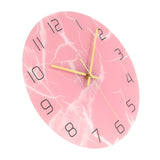 Innovative Pink Wall Clock Acrylic UV Printing Clock for Living Room Home Bedroom