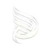 3 Dimensional Thickened Mirror Wall Sticker Acrylic Self Adhesive Wall Decoration for HomeJM740 Silver+EVA Glue