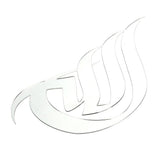 3 Dimensional Thickened Mirror Wall Sticker Acrylic Self Adhesive Wall Decoration for HomeJM740 Silver+EVA Glue