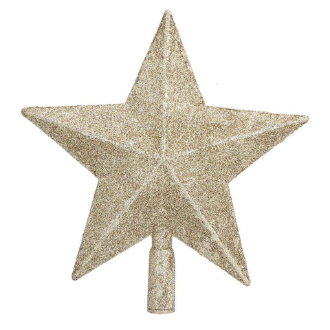 Star Tree Topper Decorated Golden Light Weight Shiny Mini Christmas Tree Topper for Home Shop In Australia - Darrahopens