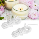 2pcs Candle Wicks Good Oil Absorbency Combustion Durable Braid Cotton Candle Wick for DIY Oil Lamp2.6mm