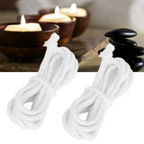 2pcs Candle Wicks Good Oil Absorbency Combustion Durable Braid Cotton Candle Wick for DIY Oil Lamp5mm