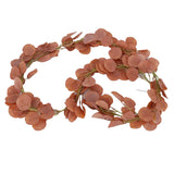 Fake Leaves Fabric Simulated Exquisite Greenery Eucalyptus Garland for Home WeddingRed In Australia - Darrahopens