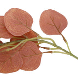 Fake Leaves Fabric Simulated Exquisite Greenery Eucalyptus Garland for Home WeddingRed