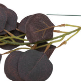 Fake Leaves Fabric Simulated Exquisite Greenery Eucalyptus Garland for Home WeddingPurple