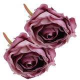 2Pcs Novelty Wooden Napkin Buckle Artificial Floral Napkin Ring for Festival Table DecorationPurple In Australia - Darrahopens