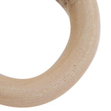 2Pcs Novelty Wooden Napkin Buckle Artificial Floral Napkin Ring for Festival Table DecorationPink