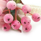 2Pcs Hemp Rope Napkin Buckle Simulation Flower Napkin Ring for Hotel Western Restaurant6623 Pink