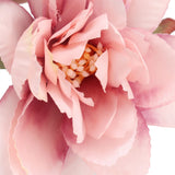 2Pcs Hemp Rope Napkin Buckle Simulation Flower Napkin Ring for Hotel Western Restaurant6623 Pink