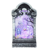 Halloween Tombstone Shaped Light Portable Festival Decorative Lamp for Bar Party HomeSkeleton