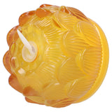 LED Flower Lamp Imitation Glass Yellow Light Electronic Candle Lotus Flower Decor for Home OfficeYellow