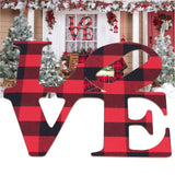 Christmas Wall Decoration Wooden Wall Ornament English Letter Wall Decoration for Home
