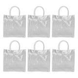 20pcs Transparent Gift Bags Large Capacity Simple Multifunctional 20cmx20cmx8cm PVC Goodie Wrap Bags for Flower Candy