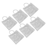 20pcs Transparent Gift Bags Large Capacity Simple Multifunctional 20cmx20cmx8cm PVC Goodie Wrap Bags for Flower Candy