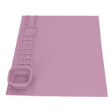Silicone Painting Mat with Cup DIY Cultivate Artistic Talent Easy To Wipe Silicone Art Mat for Boys Girls Art Supplies Pink In Australia - Darrahopens