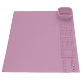Silicone Painting Mat with Cup DIY Cultivate Artistic Talent Easy To Wipe Silicone Art Mat for Boys Girls Art Supplies Pink In Australia - Darrahopens