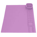 Silicone Painting Mat with Cup DIY Cultivate Artistic Talent Easy To Wipe Silicone Art Mat for Boys Girls Art Supplies Purple In Australia - Darrahopens
