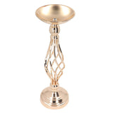 Table Candlestick Ornament Iron Twisted Curb Candle Holder Decorative Ornament Wedding Candlestick Decoration Gold S