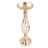 Table Candlestick Ornament Iron Twisted Curb Candle Holder Decorative Ornament Wedding Candlestick Decoration Gold S