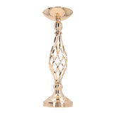 Table Candlestick Ornament Iron Twisted Curb Candle Holder Decorative Ornament Wedding Candlestick Decoration Gold S
