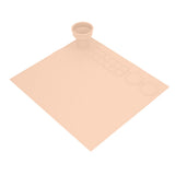 Silicone Painting Mat Prevent Slip Thick Large Kids Craft Art Mat with Cup for Doodling DIY Orange