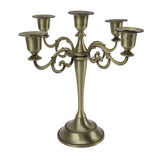 5 Arm Candlestick Holder Iron Retro Decorative Candle Holder Centerpiece for Home Church Cyan In Australia - Darrahopens