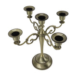 5 Arm Candlestick Holder Iron Retro Decorative Candle Holder Centerpiece for Home Church Cyan In Australia - Darrahopens