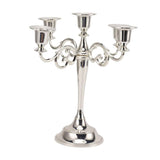 5 Arm Candlestick Holder Iron Retro Decorative Candle Holder Centerpiece for Home Church Silver In Australia - Darrahopens