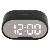 Digital Alarm Clock USB LED Display White Light Mirror Electronic Desktop Clock for Bedroom Living Room Office Black Case In Australia - Darrahopens