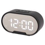 Digital Alarm Clock USB LED Display White Light Mirror Electronic Desktop Clock for Bedroom Living Room Office Black Case In Australia - Darrahopens
