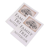 2Pcs Family Tree Notebook 16 Pages Double Sides Family History Record Book Workbook for Family Office Stationery In Australia - Darrahopens