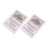 2Pcs Family Tree Notebook 16 Pages Double Sides Family History Record Book Workbook for Family Office Stationery In Australia - Darrahopens