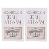 2Pcs Family Tree Notebook 16 Pages Double Sides Family History Record Book Workbook for Family Office Stationery