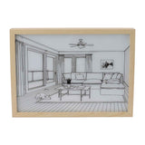 LED Illuminated Wall Art Lighted Decor Light Shadow Photo Frame Painting 3 Colours Dimmable for Bedroom Living Room L Model 1 In Australia - Darrahopens