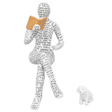 Women Thinker Statue Unique Resin Pulp Reading Women Figurine Decor for Home Office Library W310 11 In Australia - Darrahopens