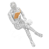 Women Thinker Statue Unique Resin Pulp Reading Women Figurine Decor for Home Office Library W310 11 In Australia - Darrahopens