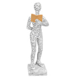 Women Thinker Statue Unique Resin Pulp Reading Women Figurine Decor for Home Office Library W310 12 In Australia - Darrahopens