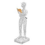 Women Thinker Statue Unique Resin Pulp Reading Women Figurine Decor for Home Office Library W310 12 In Australia - Darrahopens