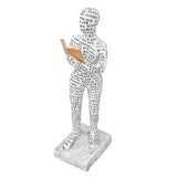Women Thinker Statue Unique Resin Pulp Reading Women Figurine Decor for Home Office Library W310 12 In Australia - Darrahopens